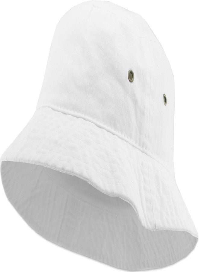 KBETHOS Women's Bucket Hat, 1. White, Large-X-Large - Image 1